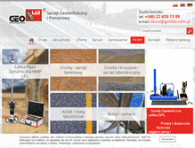 Tablet Screenshot of geolab.com.pl